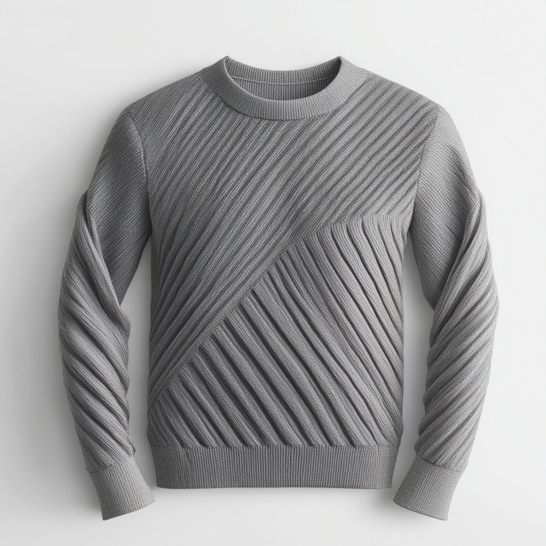 Apex Diagonal Sweater - Fancozy