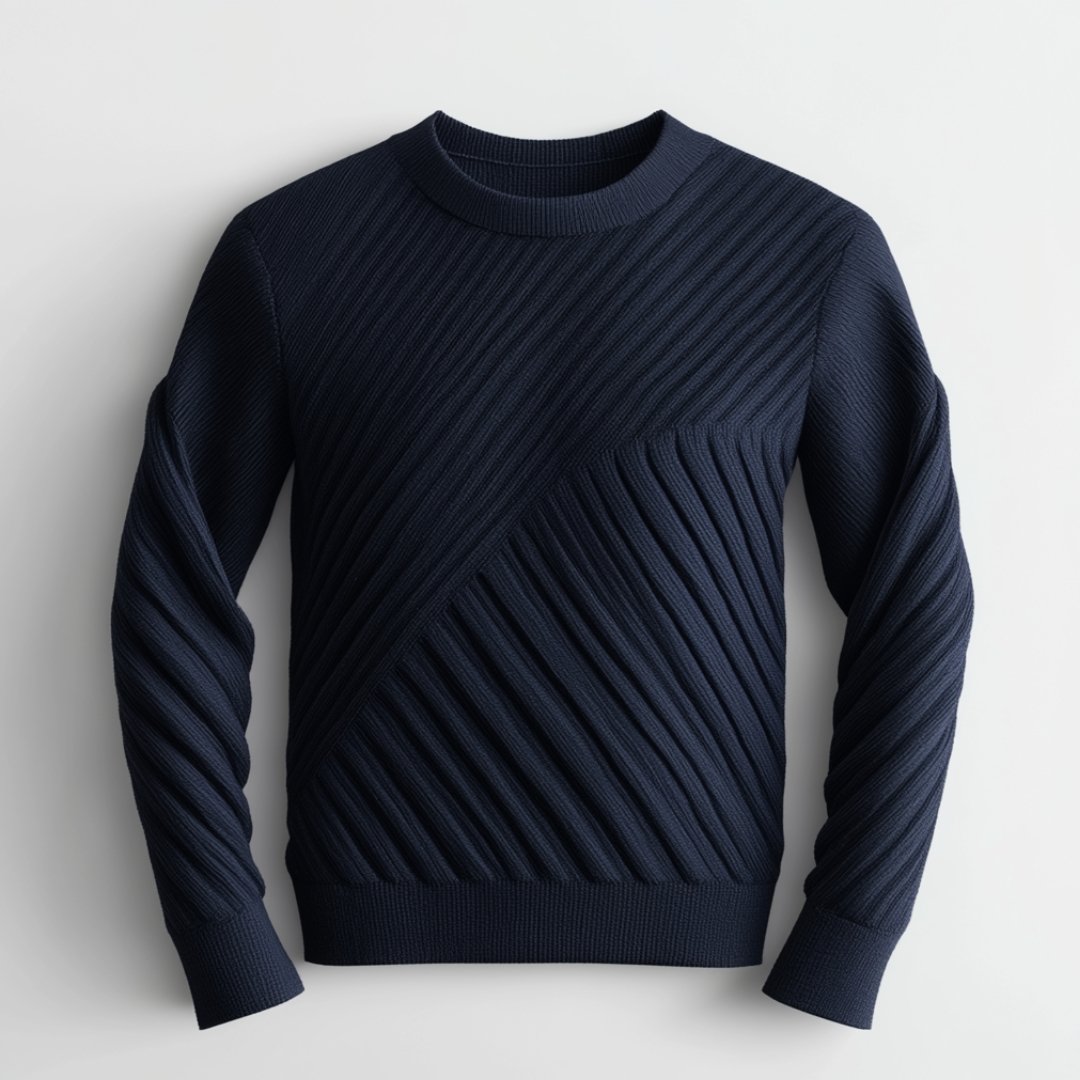 Apex Diagonal Sweater - Fancozy