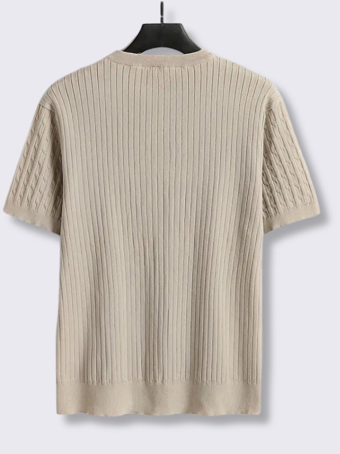 Cable Knit Tee - Fancozy