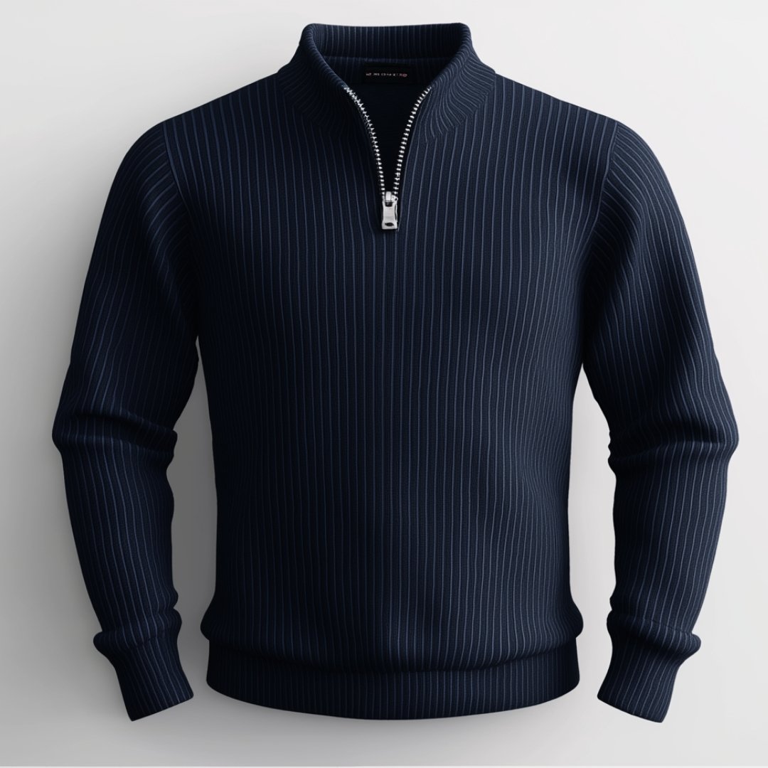 Vanguard Ribbed Sweater - Fancozy